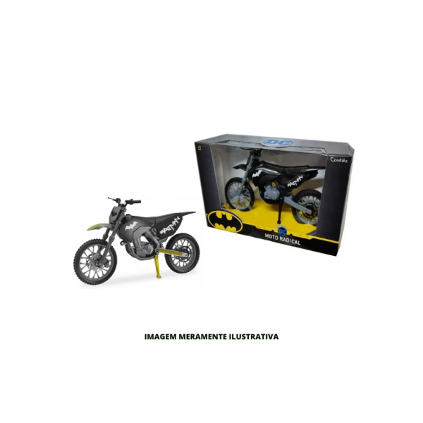 BRINQUEDO MOTO RADICAL BATMAN DC CANDIDE